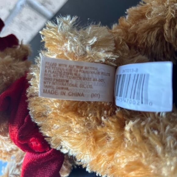 Dan Dee Christmas Reindeer Deer Moose Red Antlers & Scarf Stuffed Plush Animal - Picture 7 of 11